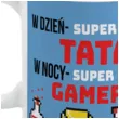 kubek magiczny super tata super gamer bialy bgtech 300 ml