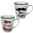 kubek mr right mrs always right ootb 2 szt