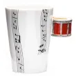 kubek muzyczna przygoda perkusja czerwona 250 ml gm