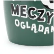 kubek pilka nozna meczyk ogladam zielony ciemny partydeco 350 ml