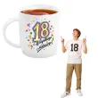 kubek z nadrukiem 18 urodziny bialy bgtech 330 ml