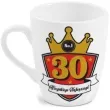 kubek z nadrukiem 30 te urodziny bialy bgtech 300 ml