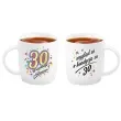 kubek z nadrukiem 30 urodziny bialy bgtech 330 ml