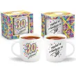 kubek z nadrukiem 30 urodziny bialy bgtech 330 ml