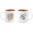 kubek z nadrukiem 60 urodziny bialy bgtech 330 ml