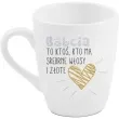 kubek z nadrukiem barylka babcia to ktos kto ma zlote serce bgtech 300 ml