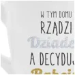 kubek z nadrukiem barylka w tym domu rzadzi dziadek i babcia bgtech 300 ml