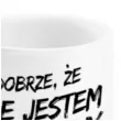 kubek z nadrukiem boss dobrze ze nie jestem normalny bgtech 300 ml
