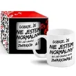 kubek z nadrukiem boss dobrze ze nie jestem normalny bgtech 300 ml