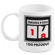 kubek z nadrukiem boss zmiana kodu 18 bialy bgtech 300 ml