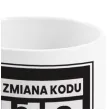 kubek z nadrukiem boss zmiana kodu 60 bialy bgtech 300 ml