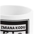 kubek z nadrukiem boss zmiana kodu 70 bialy bgtech 300 ml