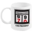 kubek z nadrukiem boss zmiana kodu 70 bialy bgtech 300 ml