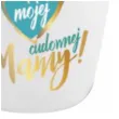 kubek z nadrukiem dla mojej cudownej mamy bialy bgtech 300 ml