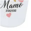 kubek z nadrukiem dziekuje mamo za wszystko bialy bgtech 350 ml