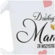 kubek z nadrukiem dziekuje mamo za wszystko bialy bgtech 350 ml