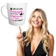 kubek z nadrukiem grzeczne dziewczynki bialy bgtech 480ml