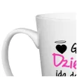 kubek z nadrukiem grzeczne dziewczynki bialy bgtech 480ml