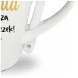 kubek z nadrukiem herbata najlepsza do ploteczek bialy z nadrukiem bgtech 340 ml