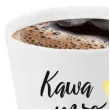 kubek z nadrukiem kawa i milosc bialy z nadrukiem bgtech 300 ml