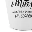 kubek z nadrukiem kawa i milosc bialy z nadrukiem bgtech 300 ml
