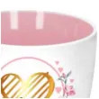 kubek z nadrukiem mama to serce rodziny serce bialy bgtech 470 ml