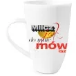 kubek z nadrukiem milcz jak do mnie mowisz bialy bgtech 400 ml