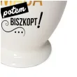 kubek z nadrukiem najpierw masa potem biszkopt bialy bgtech 300 ml