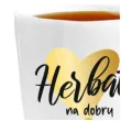 kubek z nadrukiem przyjemna herbata bialy z nadrukiem bgtech 400 ml