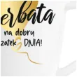 kubek z nadrukiem przyjemna herbata bialy z nadrukiem bgtech 400 ml