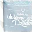 kubek z nadrukiem zaparzacz ulubione ziolka dziadka blekitny bgtech 330 ml