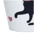 kubek z ogonkiem kot czarny porcelanowy puckator 340 ml
