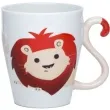 kubek z ogonkiem lew porcelanowy puckator 340 ml