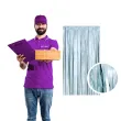 kurtyna na drzwi classic matowa niebieski jasny godan 100 x 200 cm