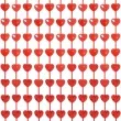 kurtyna na drzwi serduszka w gwiazdki czerwony godan 100 x 200 cm