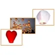 lampion latajacy serce xl bialy 38 x 95 x 95 cm