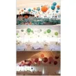 lampion papierowy classic zielone jabluszko partydeco 20 cm