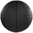 lampion papierowy czarny 35 cm