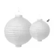 lampion papierowy kula bialy partydeco 20 cm