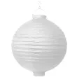 lampion papierowy kula bialy partydeco 20 cm