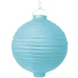 lampion papierowy kula blekitny partydeco 20 cm