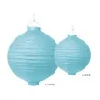 lampion papierowy kula blekitny partydeco 20 cm