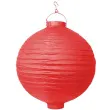 lampion papierowy kula czerwony partydeco 20 cm