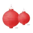 lampion papierowy kula czerwony partydeco 30 cm