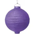 lampion papierowy kula fioletowy partydeco 20 cm