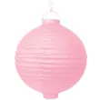 lampion papierowy kula rozowy jasny partydeco 20 cm