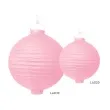 lampion papierowy kula rozowy jasny partydeco 20 cm
