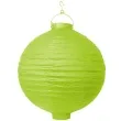 lampion papierowy kula zielone jabluszko partydeco 20 cm
