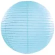 lampion papierowy niebieski mglisty jasny 35 cm