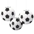 lampion papierowy pilka nozna amscan 24 cm 3 szt